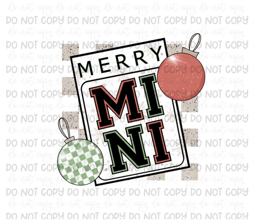 Merry Mini bulbs-Ready to Press Transfer