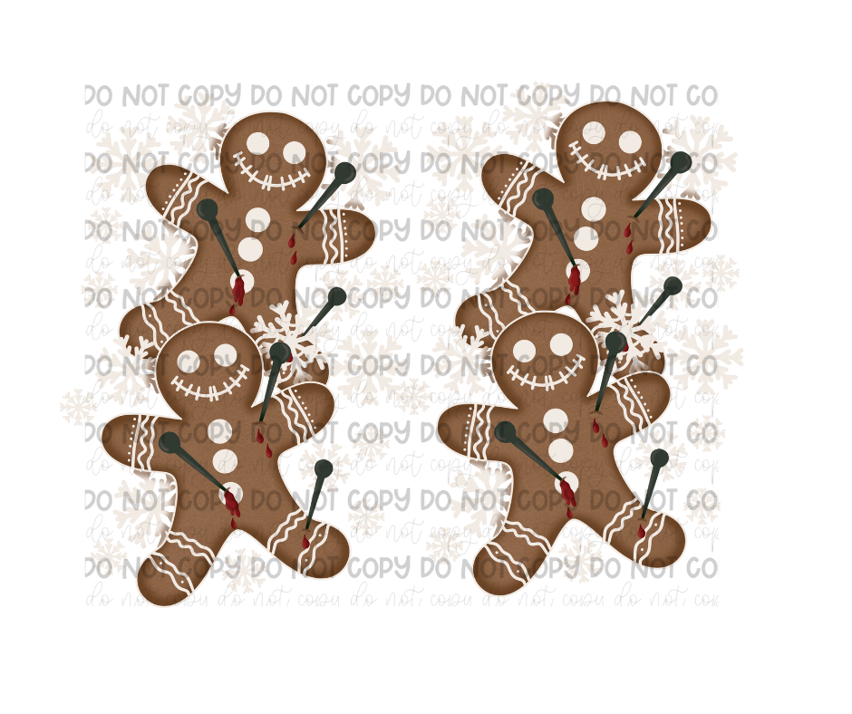 Voodoo Gingerbread Sleeves-Ready to Press Transfer