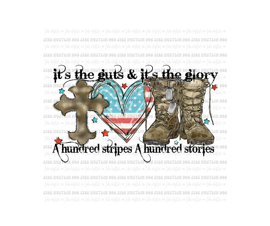 Guts & Glory-Ready to Press Transfer