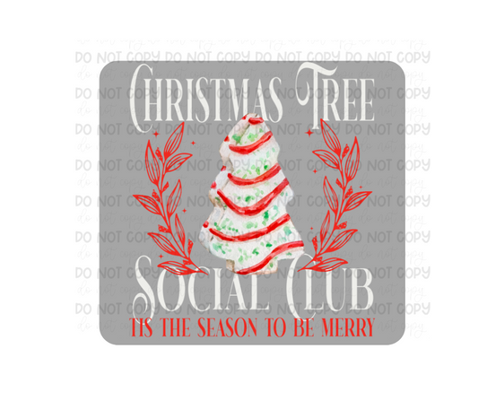 Christmas Tree Social Club-Ready to Press Transfer