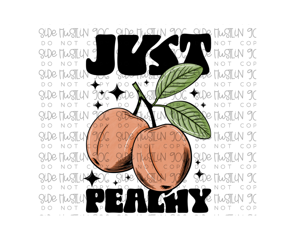 Just Peachy w/accents-Ready to Press Transfer