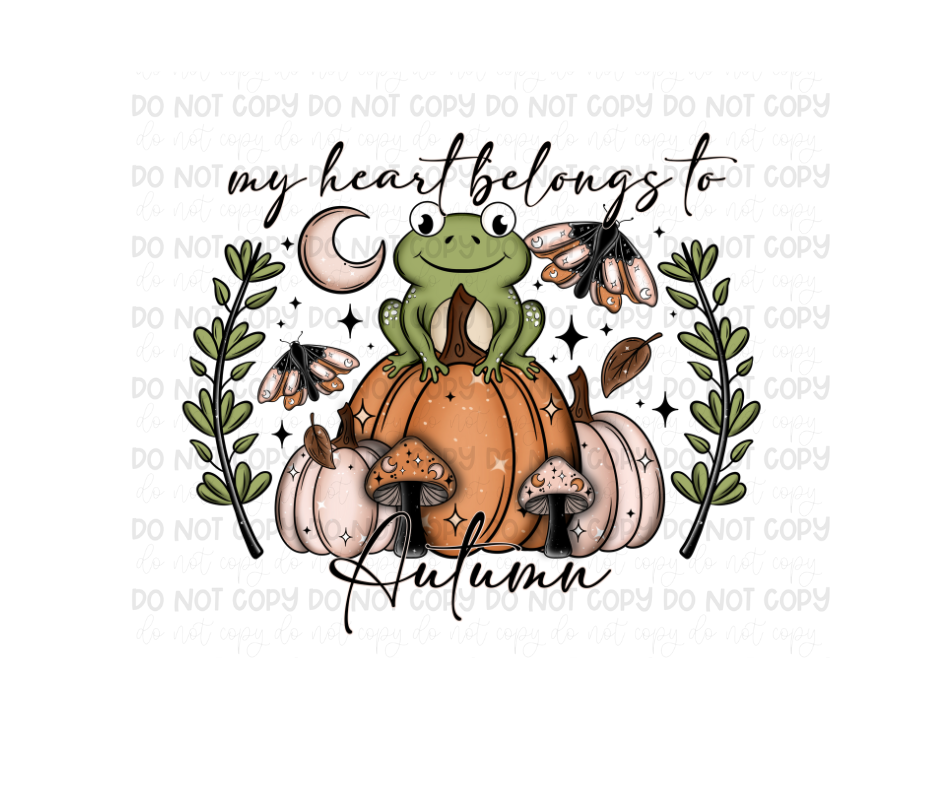 Heart belongs to Autumn-Ready to Press Transfer