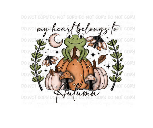 Heart belongs to Autumn-Ready to Press Transfer