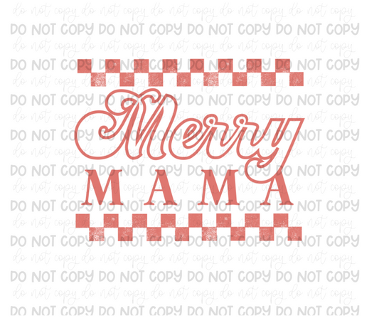 Merry Mama checker-Ready to Press Transfer