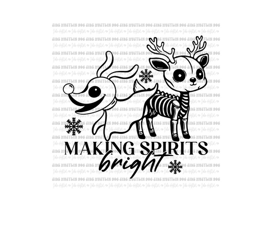 Making Spirits Bright-Ready to Press Transfer