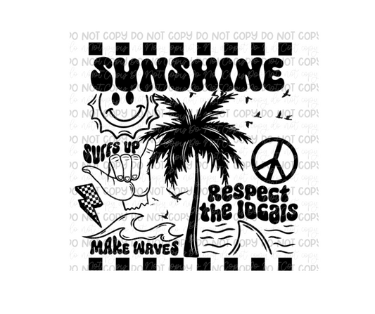 Sunshine black-Ready to Press Transfer