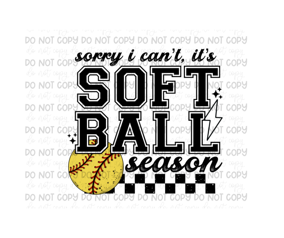 Sorry I can't Softball-Ready to Press Transfer