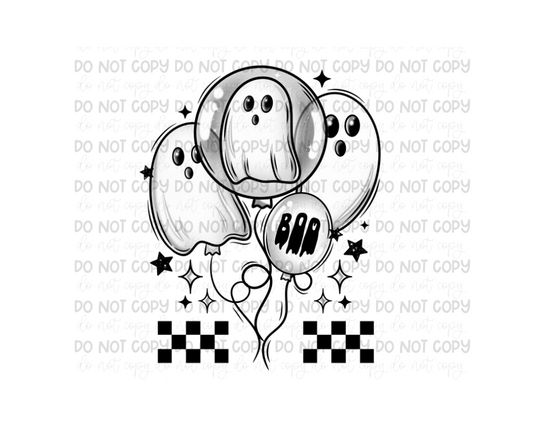 Ghost Balloons-Ready to Press Transfer