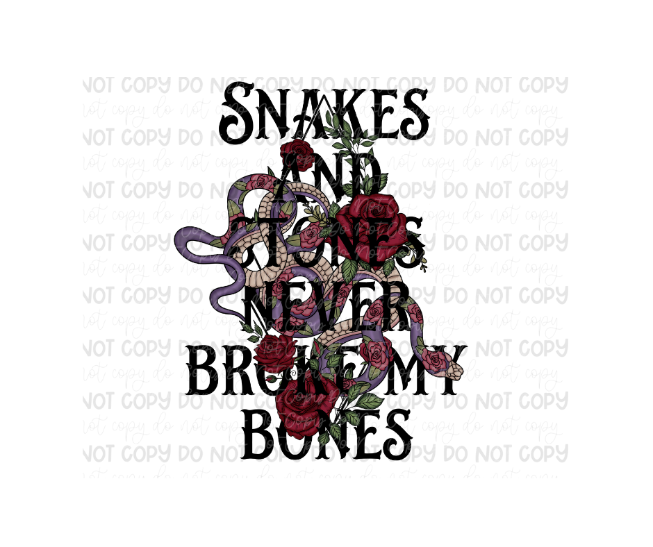 Snakes & Stones-Ready to Press Transfer