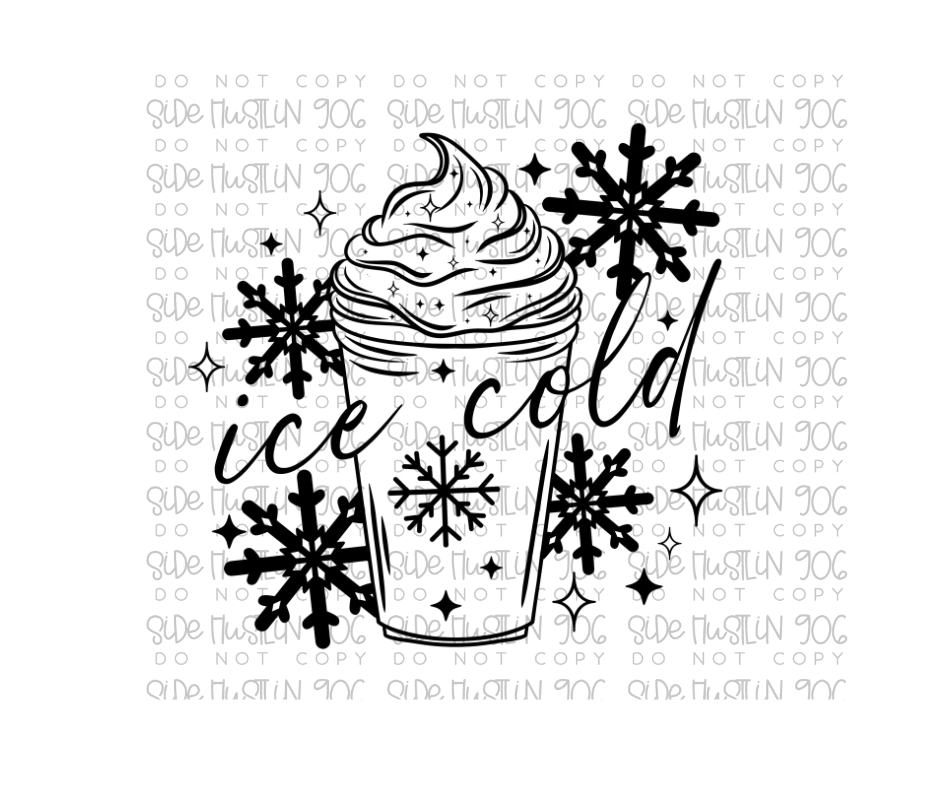 Ice Cold single color-Ready to Press Transfer