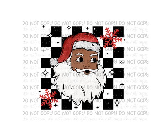 Santa checker-Ready to Press Transfer