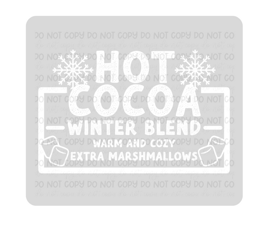 Hot Cocoa white-Ready to Press Transfer