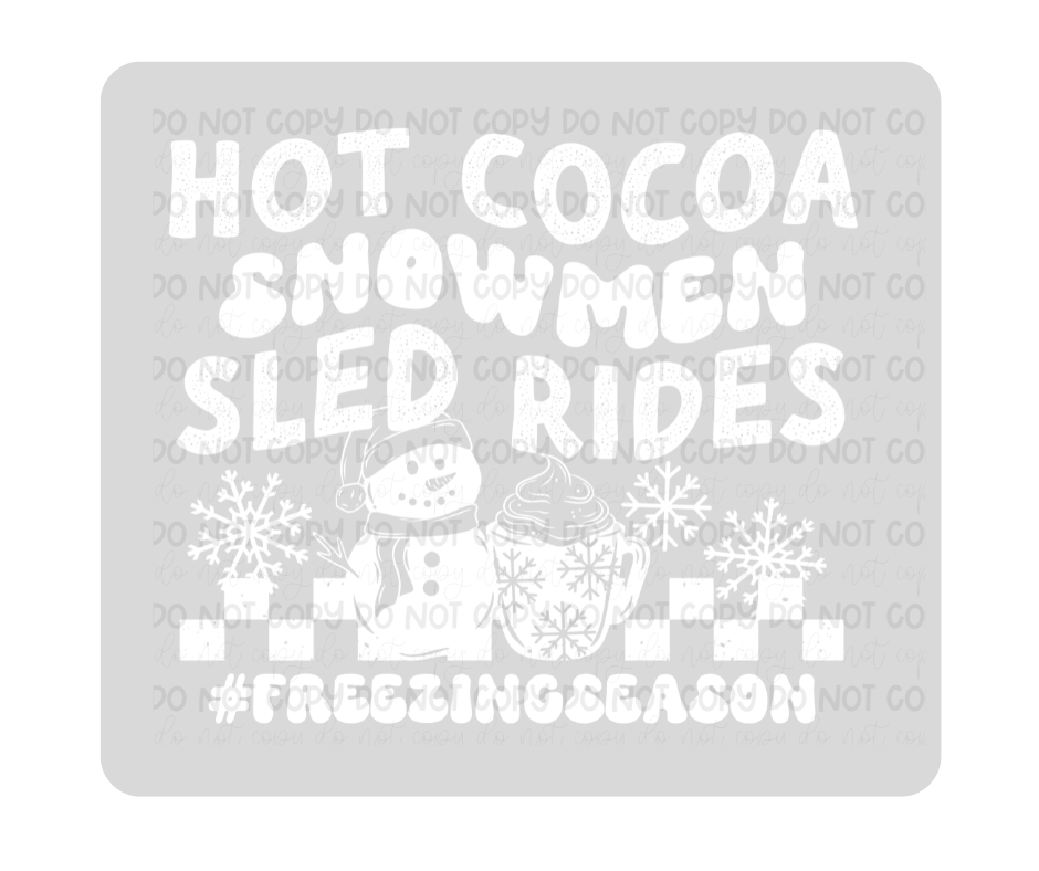Freezing Season white-Ready to Press Transfer