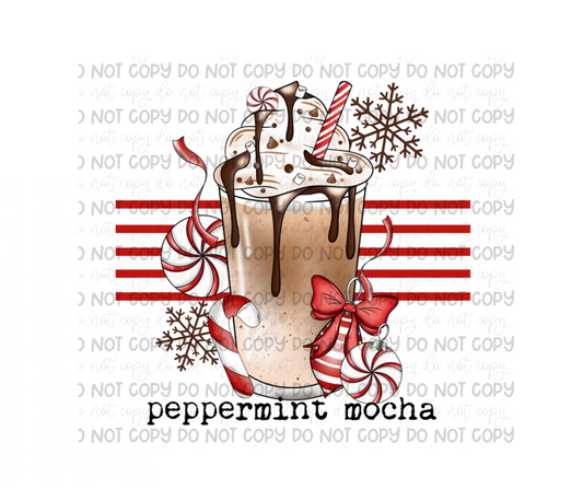 Peppermint Mocha-Ready to Press Transfer