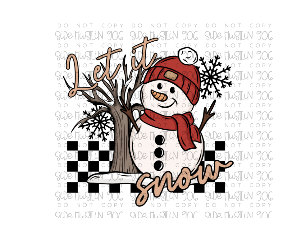 Let it Snow-Ready to Press Transfer