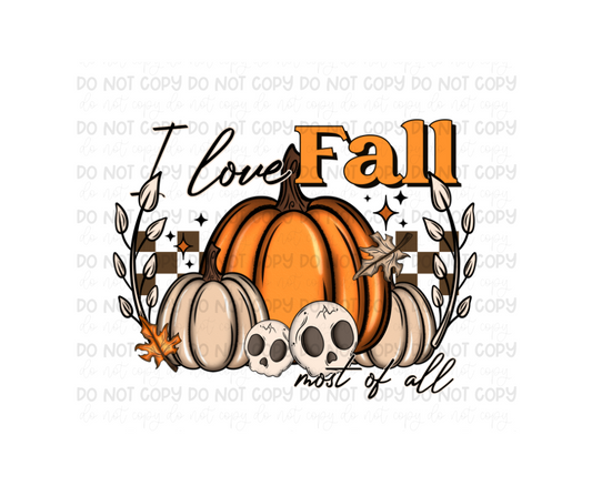 I love Fall-Ready to Press Transfer