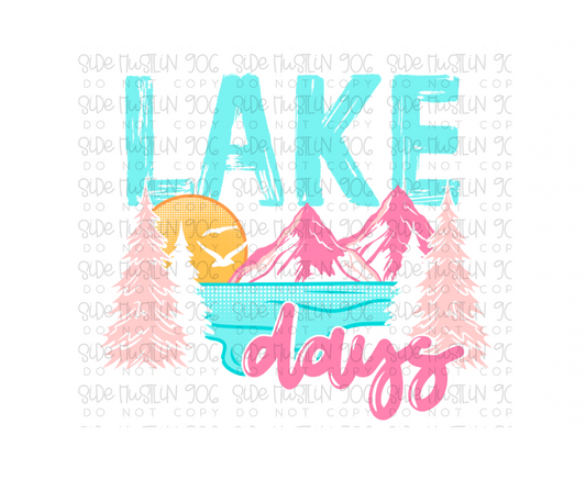 Lake Days white-Ready to Press Transfer