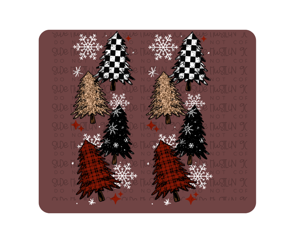 Merry Trees Sleeve-Ready to Press Transfer