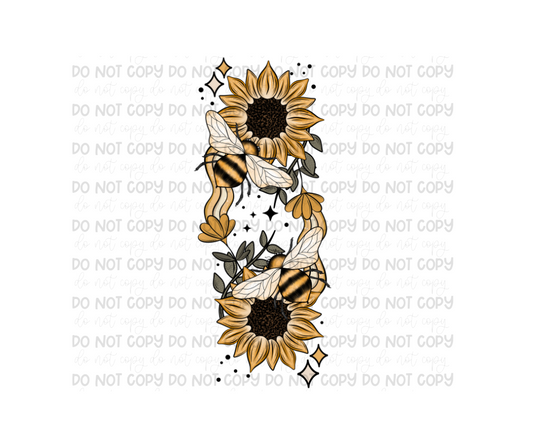 Sunflower Bee-Ready to Press Transfer