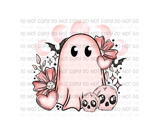 Valentines Day Ghost-Ready to Press Transfer