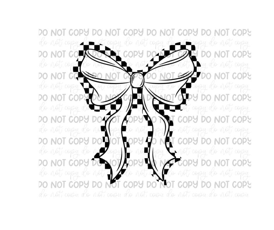 Single color Bow -Ready to Press Transfer