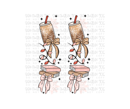 All I Want for Christmas Books Sleeve-Ready to Press Transfer