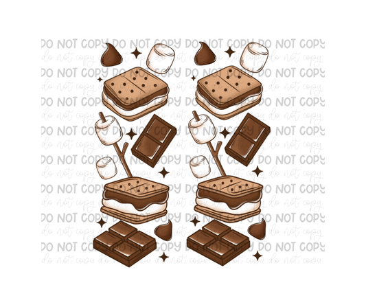 Campfire S'mores SLEEVES-Ready to Press Transfer