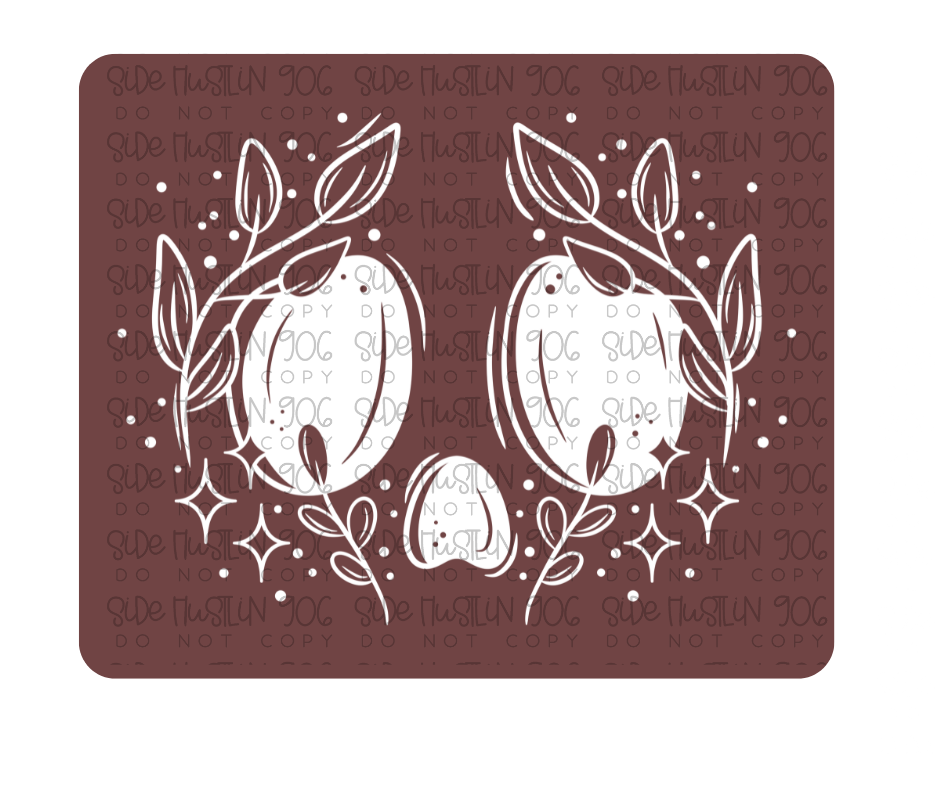 Greenery Skellie white-Ready to Press Transfer