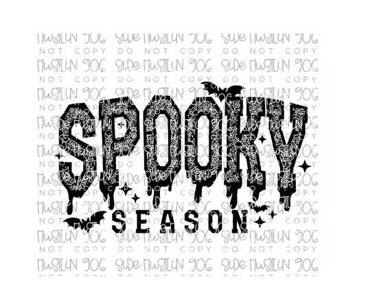 Spooky Season Webs Black-Ready to Press Transfer