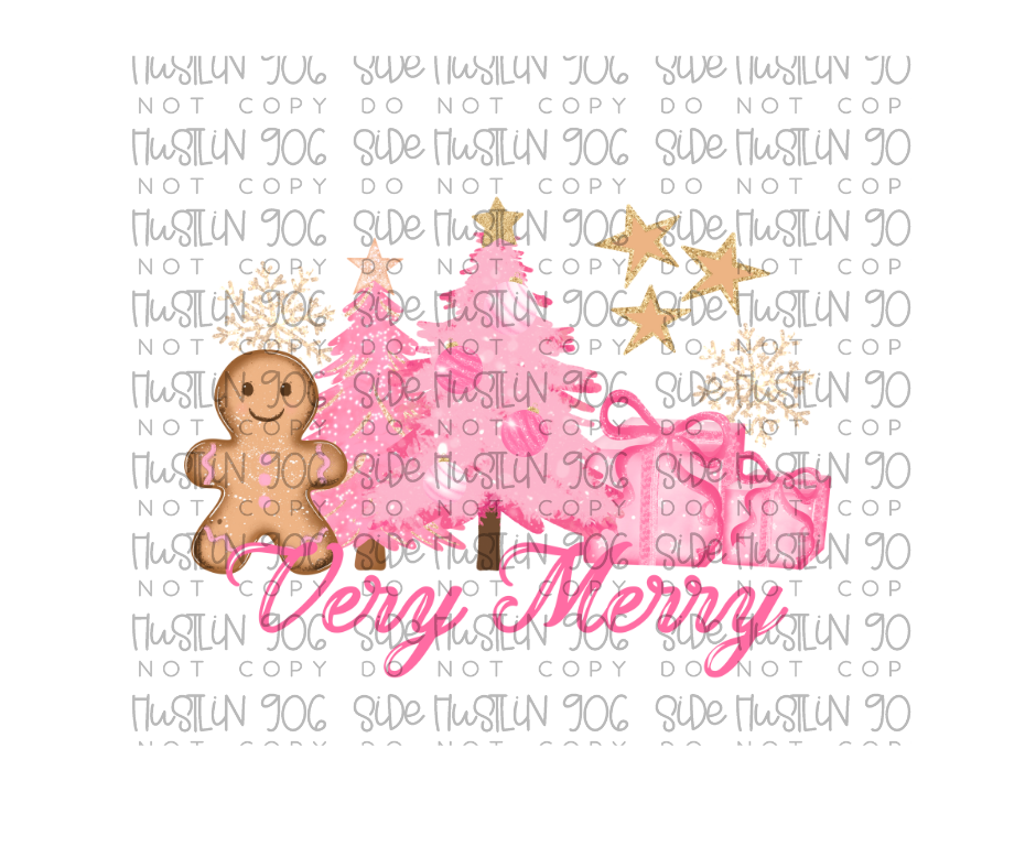 Very Merry Pink-Ready to Press Transfer