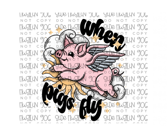 Pigs Fly-Ready to Press Transfer