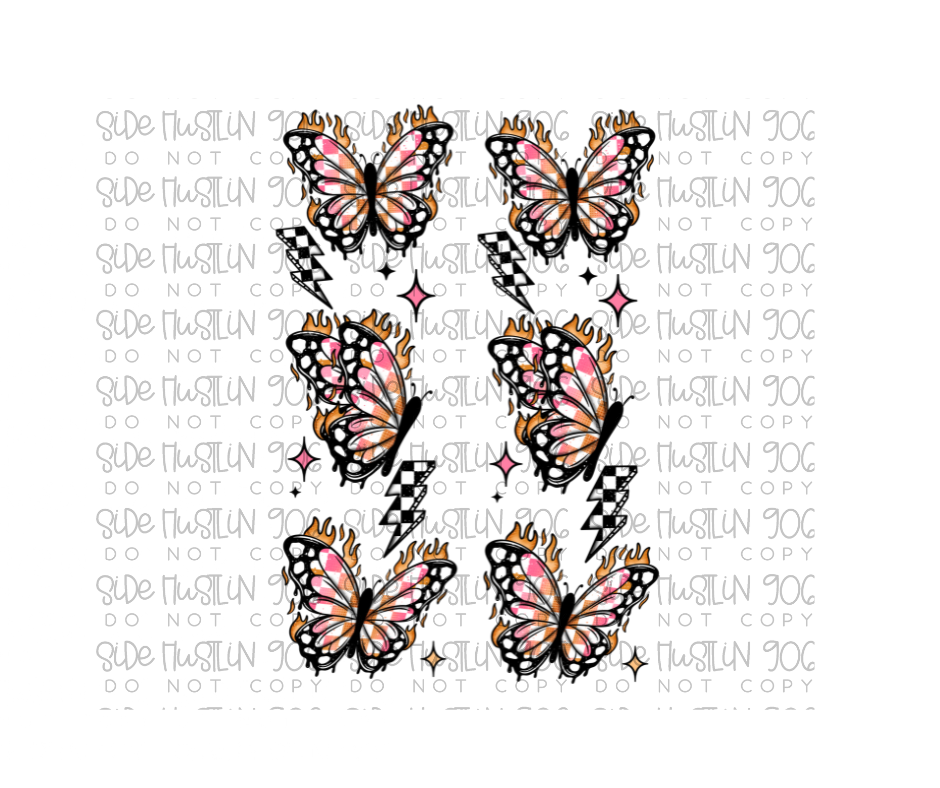 Unbothered Butterfly Sleeves-Ready to Press Transfer