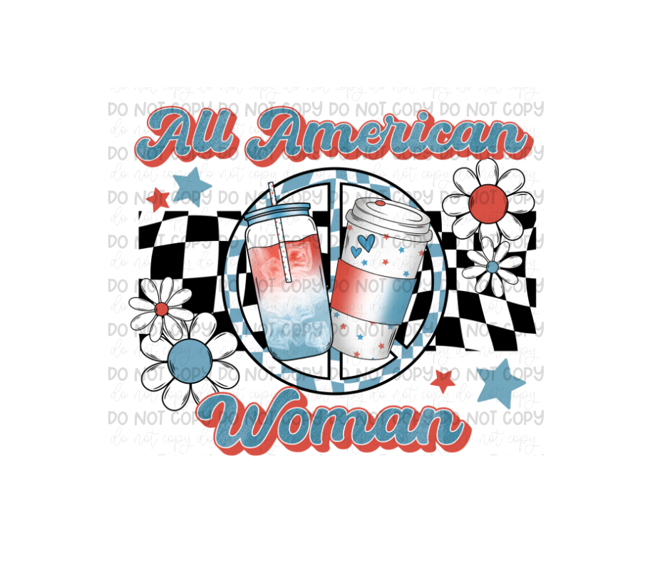 All American Woman-Ready to Press Transfer