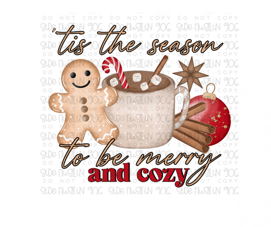 Merry & Cozy-Ready to Press Transfer