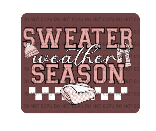 Sweater Weather season white-Ready to Press Transfer