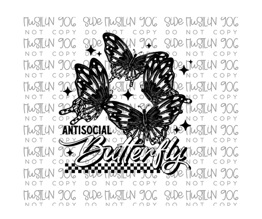 Antisocial Butterfly-Ready to Press Transfer
