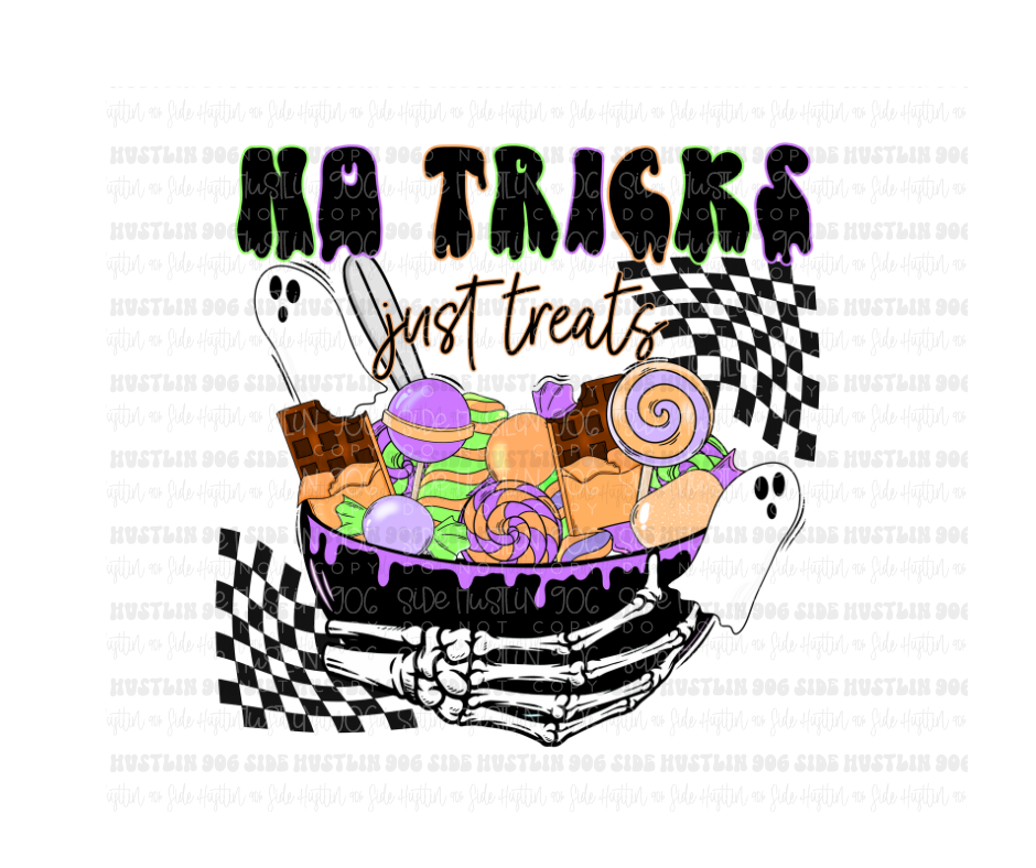 No Tricks just Treats-Ready to Press Transfer