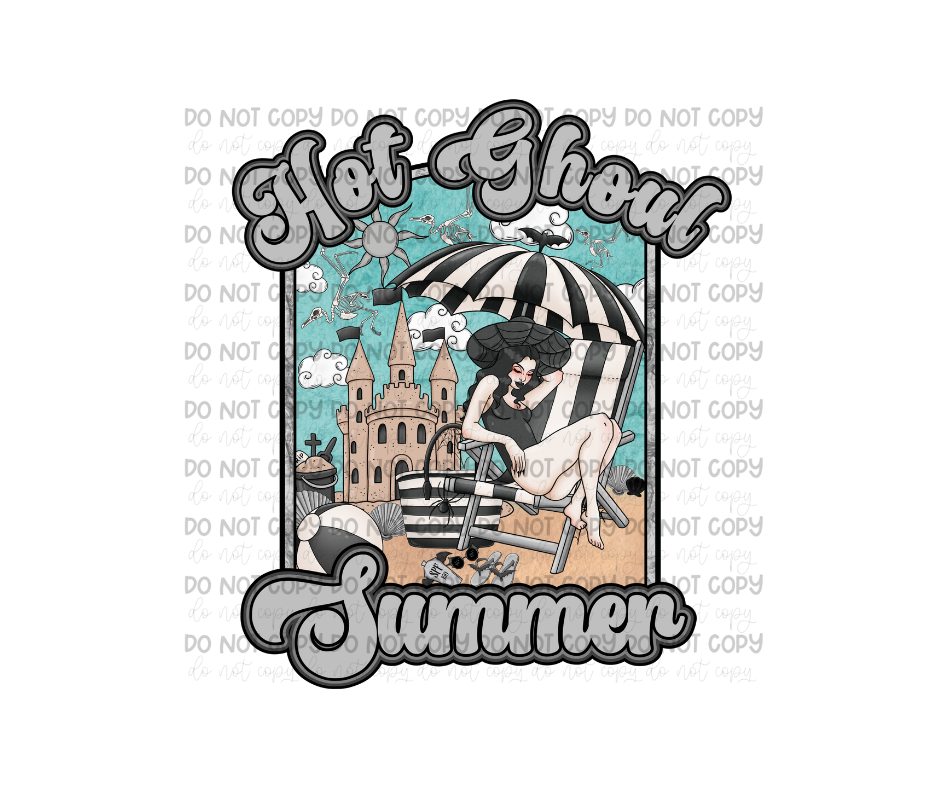 Hot Ghoul Summer color-Ready to Press Transfer