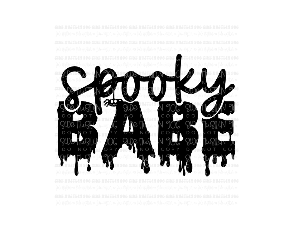 Spooky Babe-Ready to Press Transfer