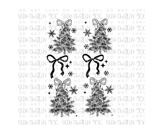 Hello Winter Sleeve Black-Ready to Press Transfer