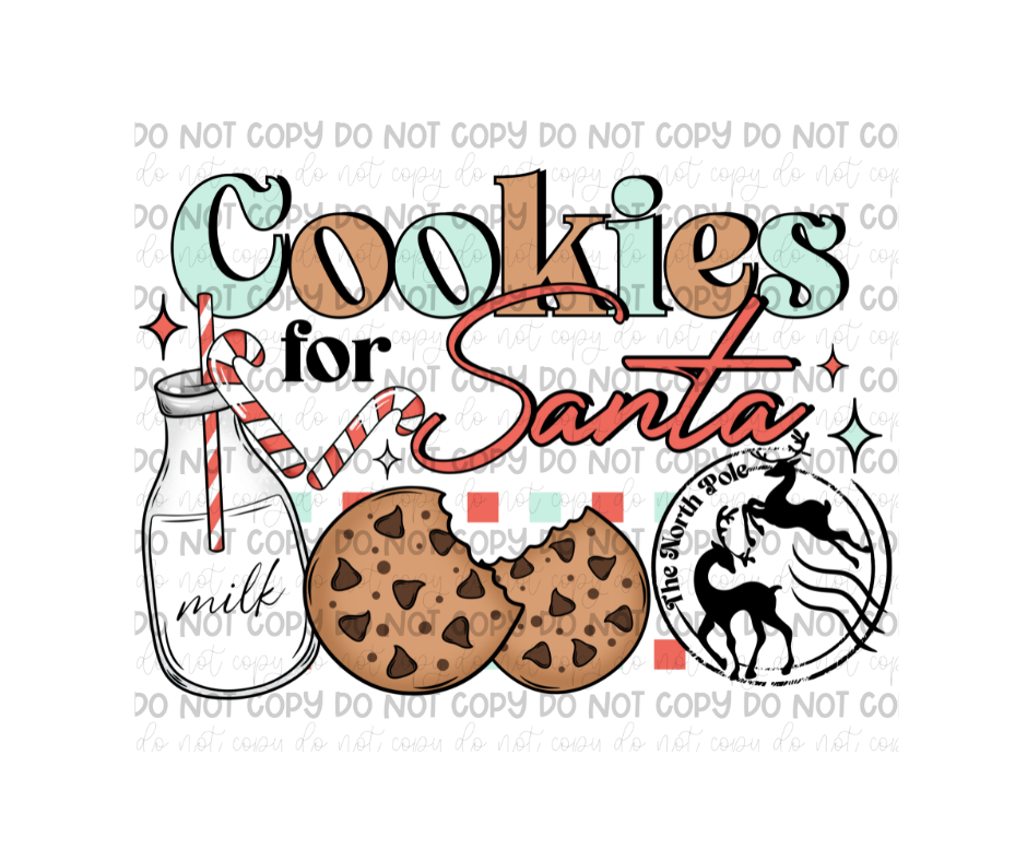 Cookies for Santa-Ready to Press Transfer