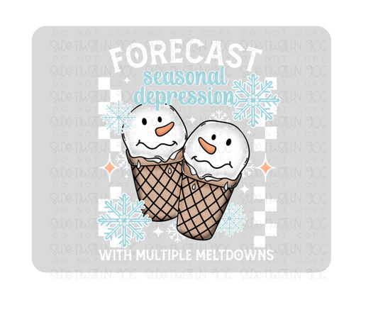 Seasonal Depression white-Ready to Press Transfer