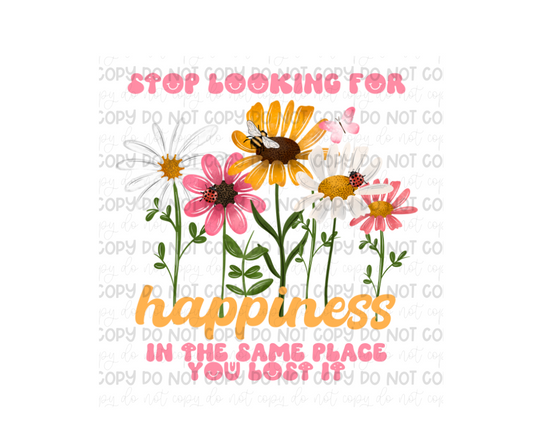 Happiness Florals-Ready to Press Transfer