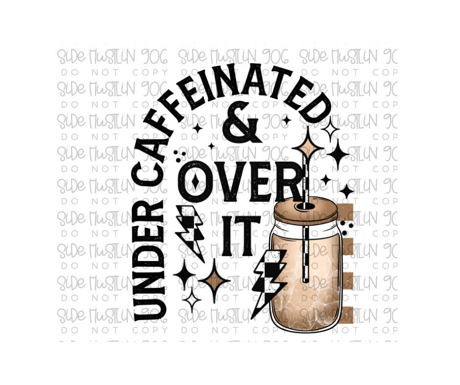 Over It black-Ready to Press Transfer