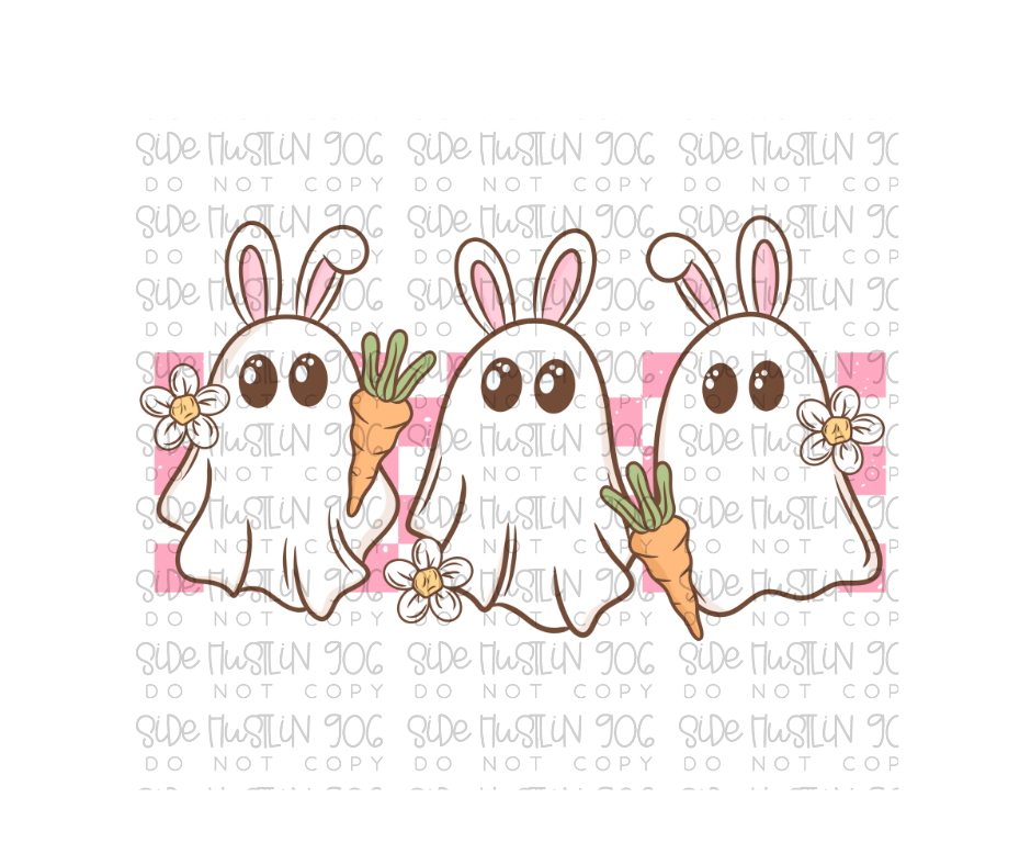 Bunny Ghosts-Ready to Press Transfer