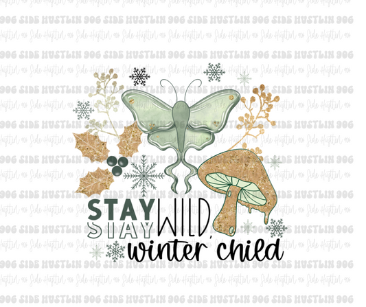 Stay Wild Winter Child-Ready to Press Transfer