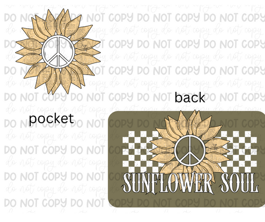 Sunflower Soul white-Ready to Press Transfer