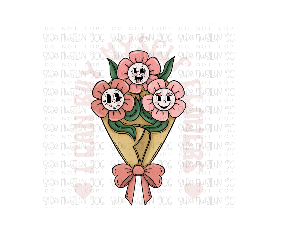 Flowers-Ready to Press Transfer