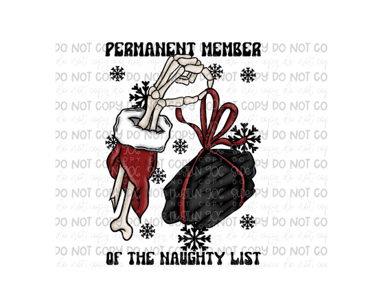 Naughty List-Ready to Press Transfer