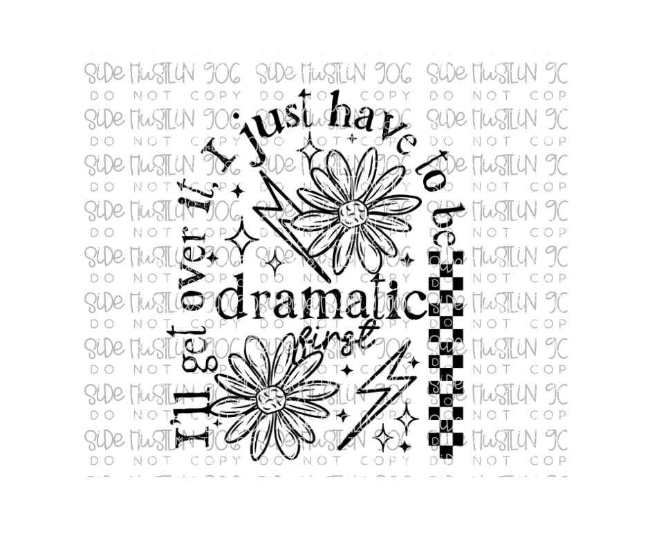 Dramatic Single Color-Ready to Press Transfer